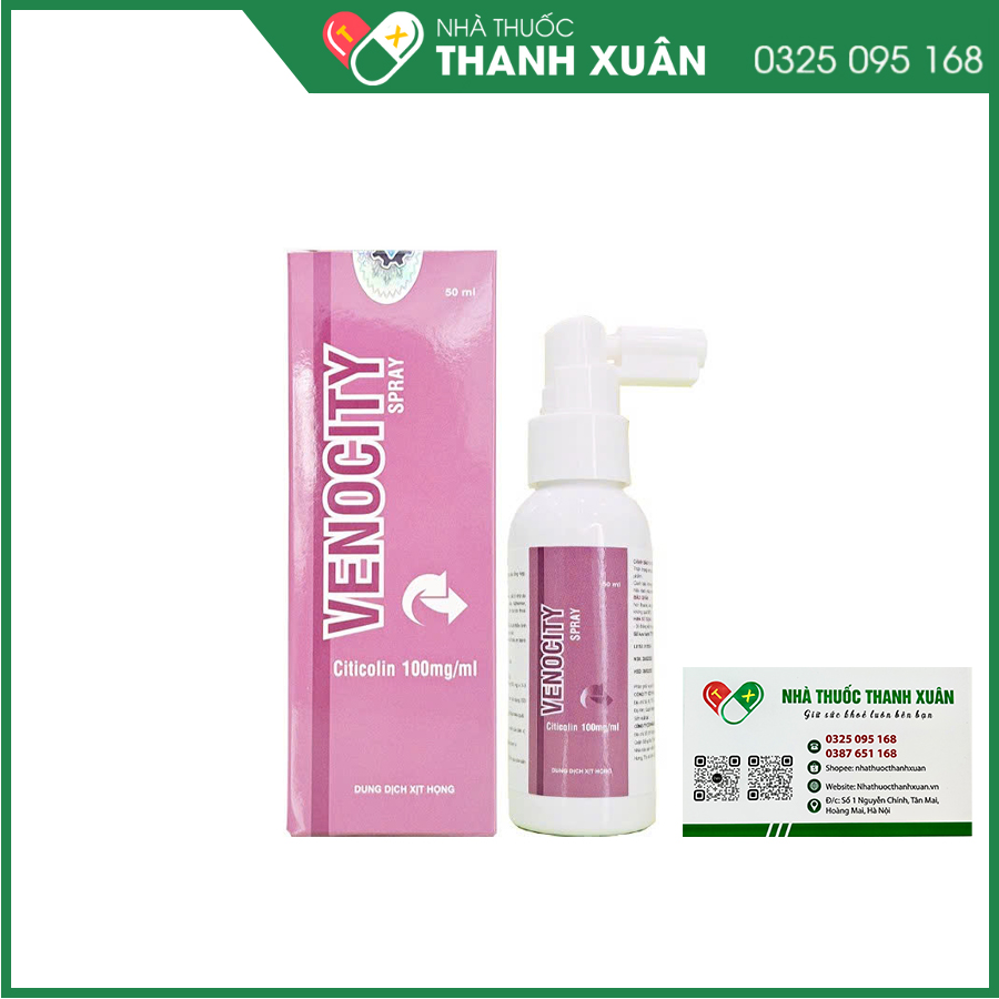 Venocity Spray hỗ trợ tình trạng suy giảm trí nhớ, phòng ngừa biến chứng phẫu thuật thần kinh